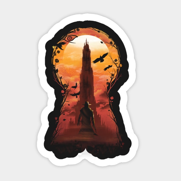 The Wind Through the Keyhole Sticker by DANDINGEROZZ